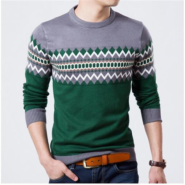 2023 New Autumn Fashion Brand Casual Sweater O-Neck Slim Fit Knitting Mens Striped Sweaters &amp; Pullovers Men Pullover Men XXL