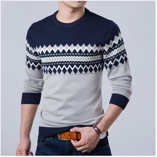 2023 New Autumn Fashion Brand Casual Sweater O-Neck Slim Fit Knitting Mens Striped Sweaters &amp; Pullovers Men Pullover Men XXL