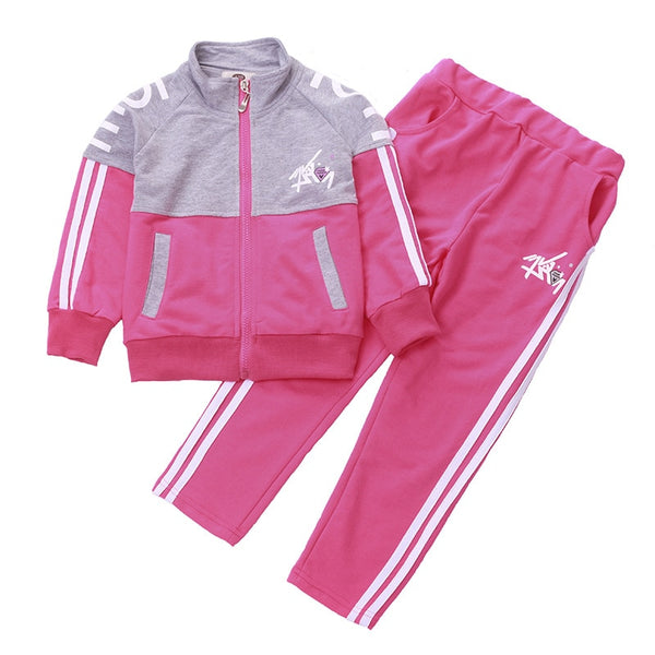 Girl Autumn Winter Sports Clothes Costume Outfit Suit Kids Tracksuit Clothing Set Kids Korean Sweater Tracks Teen Casual Sports