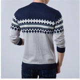 2023 New Autumn Fashion Brand Casual Sweater O-Neck Slim Fit Knitting Mens Striped Sweaters &amp; Pullovers Men Pullover Men XXL