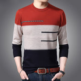 2023 Brand Male Pullover Sweater Men Knitted Jersey Striped Sweaters Mens Knitwear Clothes Sueter Hombre Camisa Masculina 100