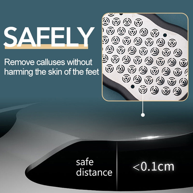 1pcs 304 Stainless Steel Callus Remover Pedicure Foot File Scraper Scrubber Portable Multifunctional Foot File Foot Care Tools