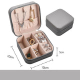 Jewelry Organizer Display Travel Jewelry Case Boxes Portable Locket Necklace Jewelry Box Leather Storage Earring Ring Holder