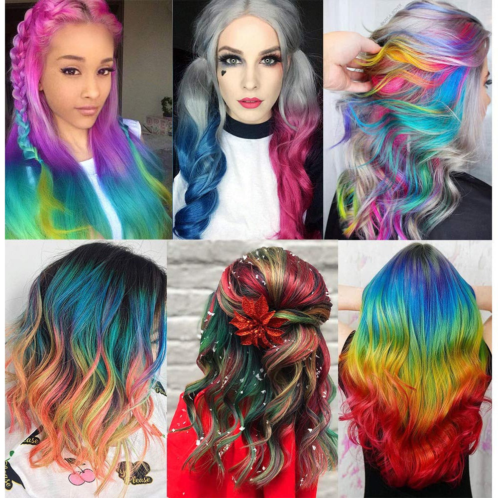 1pcs Hair Mascara Design Crayons Hair Color Chalk Temporary Hair Dye Pencil Mini Disposable Professional Hair Dye Accessories