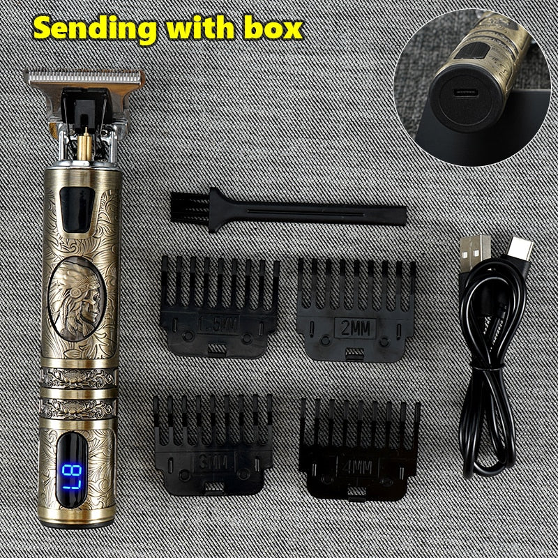 New Electric Hair Trimmer Cordless Shaver Beard Trimmer Electric Shaver for Men 0mm Men Barber Hair Cutting Machine For Men