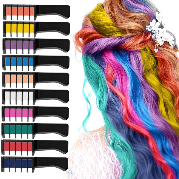 1pcs Hair Mascara Design Crayons Hair Color Chalk Temporary Hair Dye Pencil Mini Disposable Professional Hair Dye Accessories