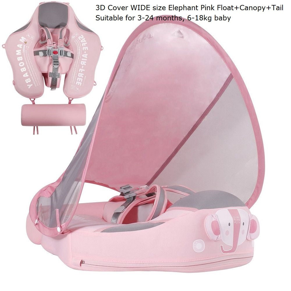 Mambobaby Baby Float Lying Swimming Rings Infant Waist Swim Ring Toddler Swim Trainer Non-inflatable Buoy Pool Accessories Toys