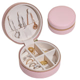 Jewelry Organizer Display Travel Jewelry Case Boxes Portable Locket Necklace Jewelry Box Leather Storage Earring Ring Holder