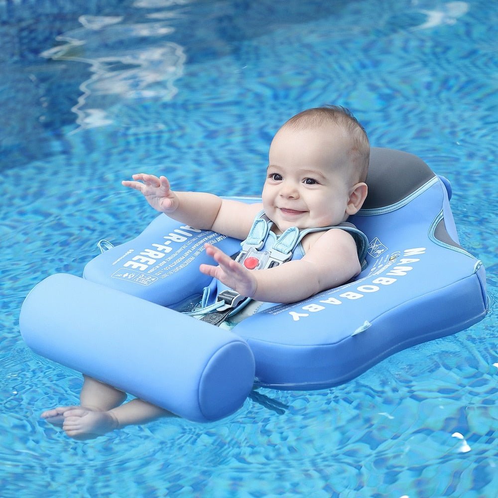 Mambobaby Baby Float Lying Swimming Rings Infant Waist Swim Ring Toddler Swim Trainer Non-inflatable Buoy Pool Accessories Toys