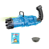 Kids Automatic Gatling Bubble Gun Toys Summer Soap Water Bubble Machine 2-in-1 Electric Bubble Machine For Children Gift Toys