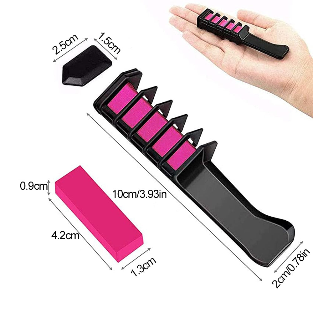 1pcs Hair Mascara Design Crayons Hair Color Chalk Temporary Hair Dye Pencil Mini Disposable Professional Hair Dye Accessories