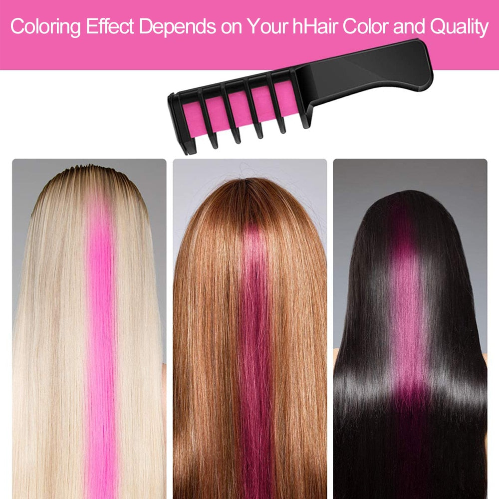 1pcs Hair Mascara Design Crayons Hair Color Chalk Temporary Hair Dye Pencil Mini Disposable Professional Hair Dye Accessories