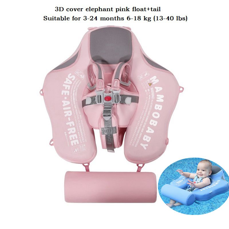 Mambobaby Baby Float Lying Swimming Rings Infant Waist Swim Ring Toddler Swim Trainer Non-inflatable Buoy Pool Accessories Toys