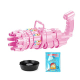 Kids Automatic Gatling Bubble Gun Toys Summer Soap Water Bubble Machine 2-in-1 Electric Bubble Machine For Children Gift Toys