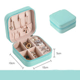 Jewelry Organizer Display Travel Jewelry Case Boxes Portable Locket Necklace Jewelry Box Leather Storage Earring Ring Holder