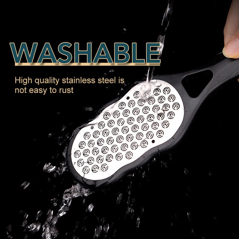 1pcs 304 Stainless Steel Callus Remover Pedicure Foot File Scraper Scrubber Portable Multifunctional Foot File Foot Care Tools