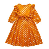 Toddler Kids Baby Girls Ruffle Polka Dot Princess Party Dress Clothes Outfits for Girls 5 Years Old