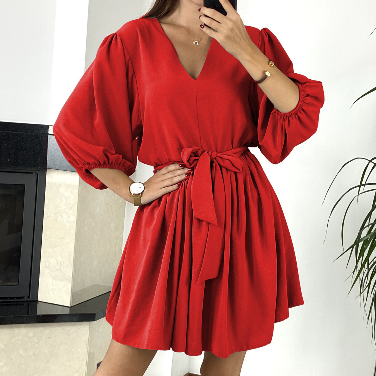 ladys Short Summer Loose Dress