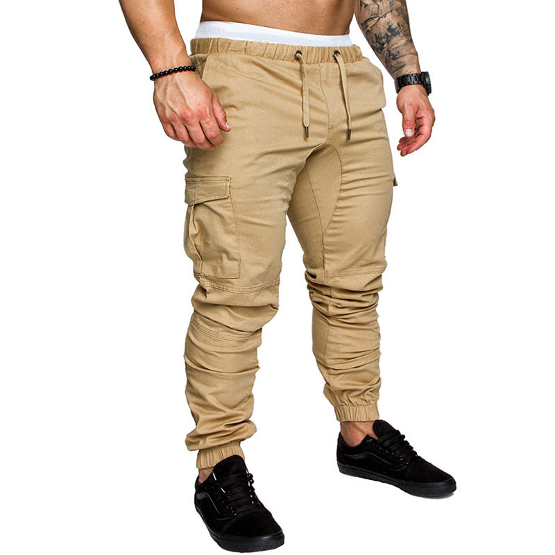 Men's Casual Pants Tethered Elastic Waist Sports