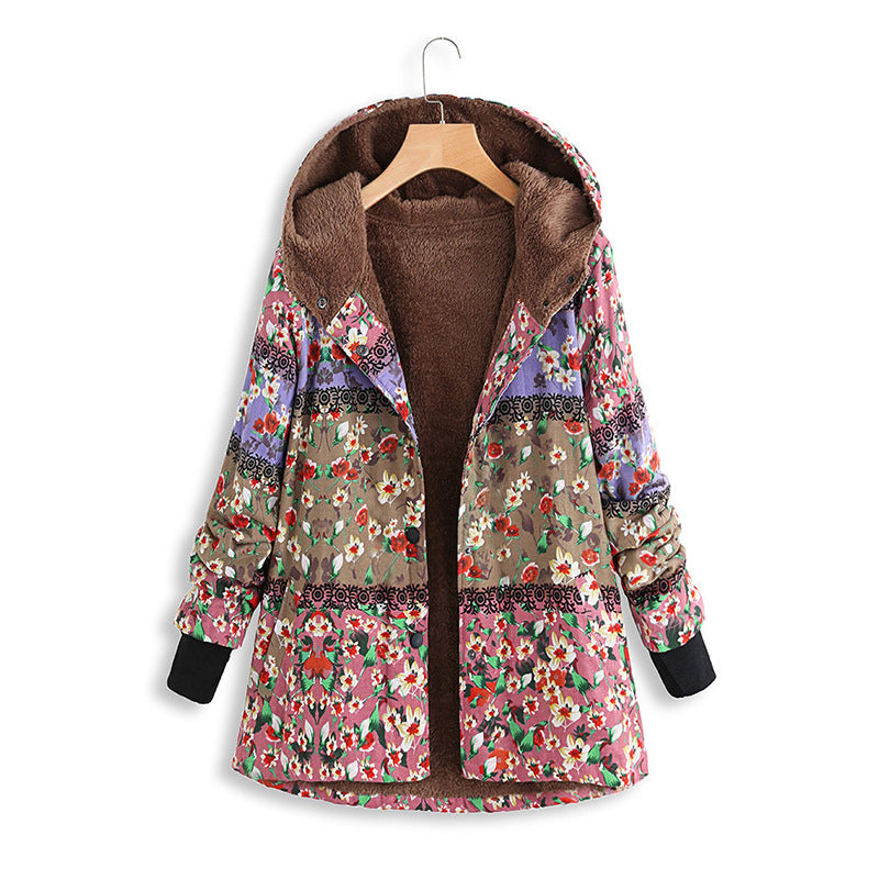 Cotton-padded Jacket Plus Velvet Padded Jacket Women's Cotton-padded Jacket