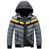 Men Winter Casual Plus Size Hooded Jacket